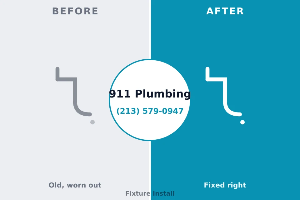 Before and after: plumbing repair Marysville, KS
